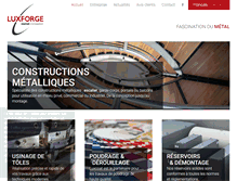 Tablet Screenshot of luxforge.com